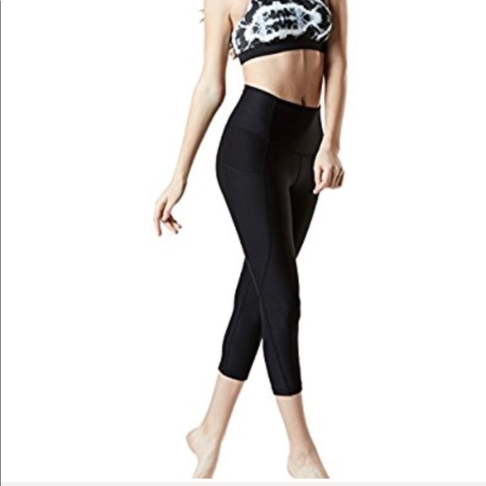🌻 Tesla Black Training Yoga Athletic Capris